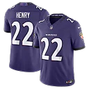 Zennovawear Derrick Henry Baltimore Ravens Team Vapor FUSE. Stitched Limited Jersey - Purple