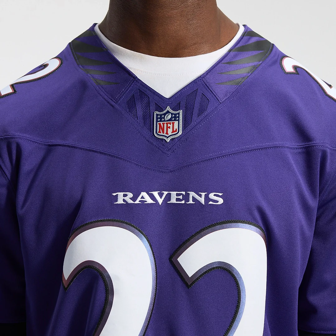 Zennovawear Derrick Henry Baltimore Ravens Team Vapor FUSE. Stitched Limited Jersey - Purple