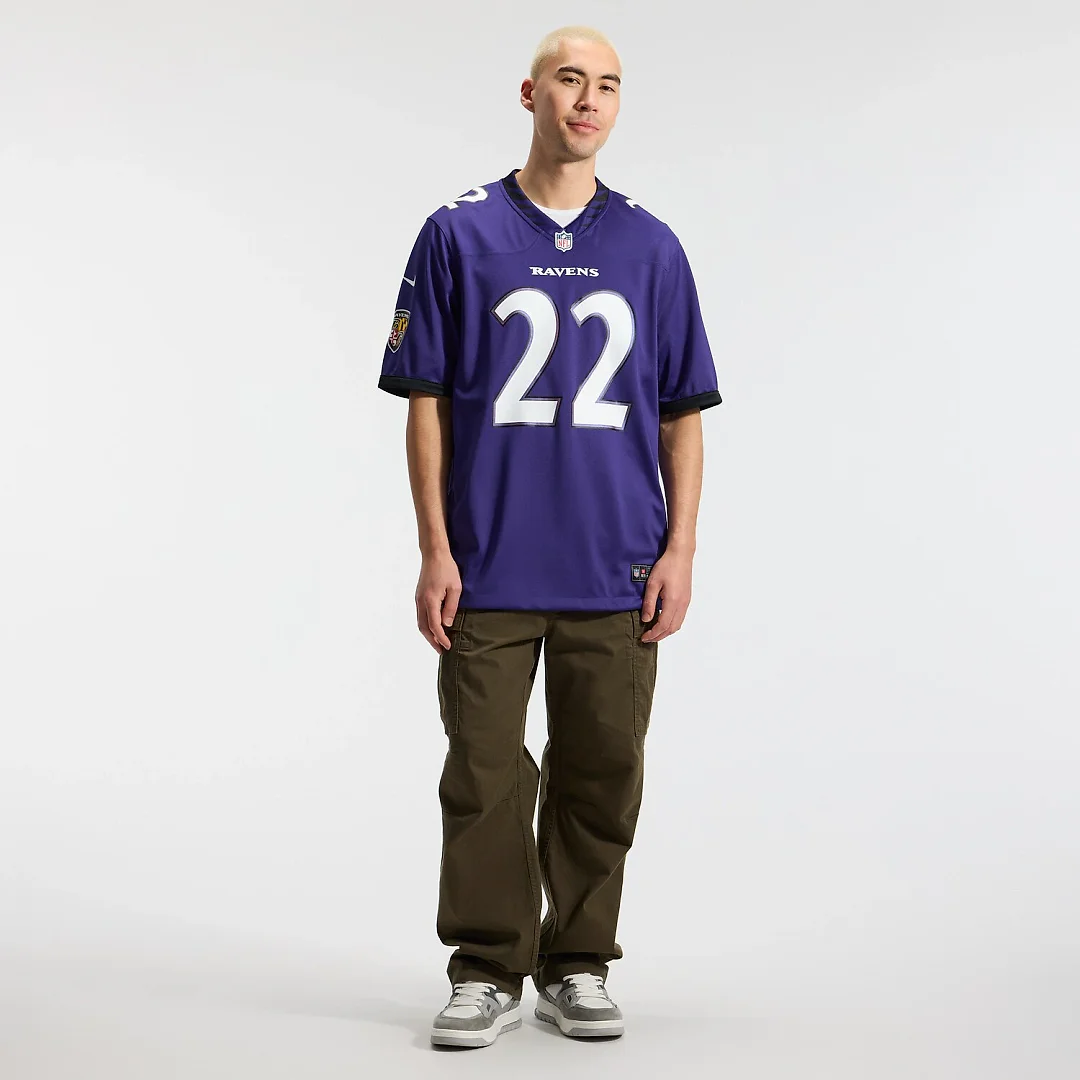 Zennovawear Derrick Henry Baltimore Ravens Team Game Jersey - Purple