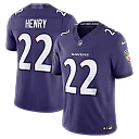 Zennovawear Derrick Henry Baltimore Ravens Team Vapor FUSE. Stitched Limited Jersey - Purple