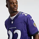 Zennovawear Derrick Henry Baltimore Ravens Team Vapor FUSE. Stitched Limited Jersey - Purple