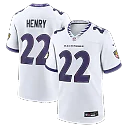Zennovawear Derrick Henry Baltimore Ravens Game Jersey - White