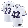 Zennovawear Derrick Henry Baltimore Ravens Game Jersey - White