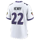 Zennovawear Derrick Henry Baltimore Ravens Game Jersey - White