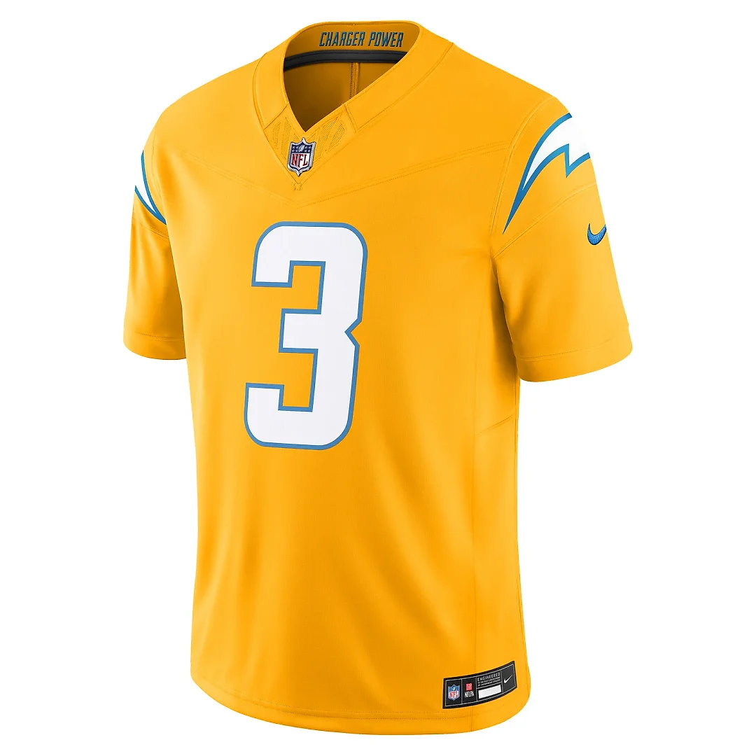 Zennovawear Derwin James Jr. Los Angeles Chargers Alternate Charger Power Vapor FUSE. Limited Jersey - Gold