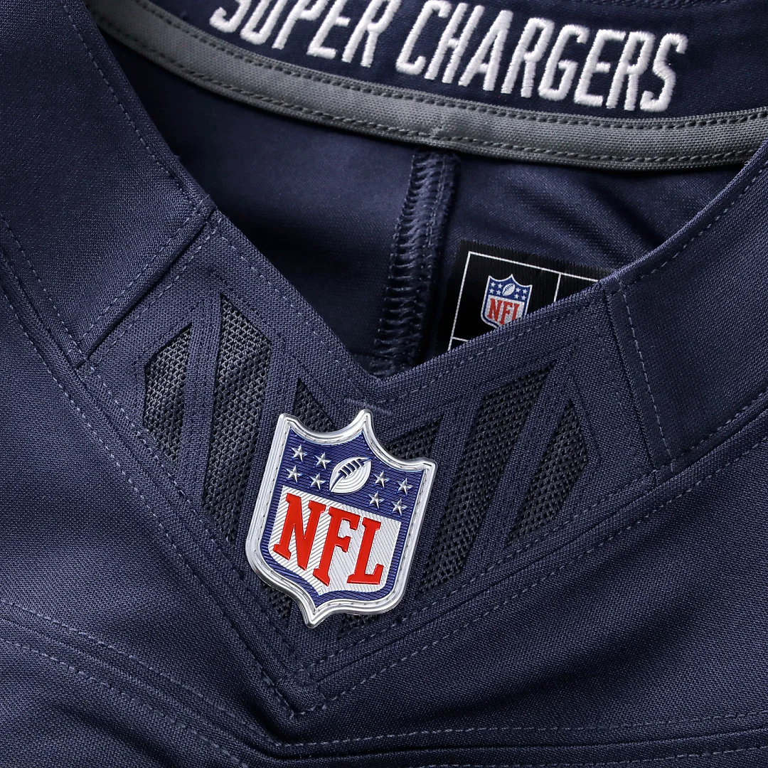 Zennovawear Derwin James Jr. Los Angeles Chargers Alternate Super Chargers Vapor FUSE. Stitched Limited Jersey - Navy