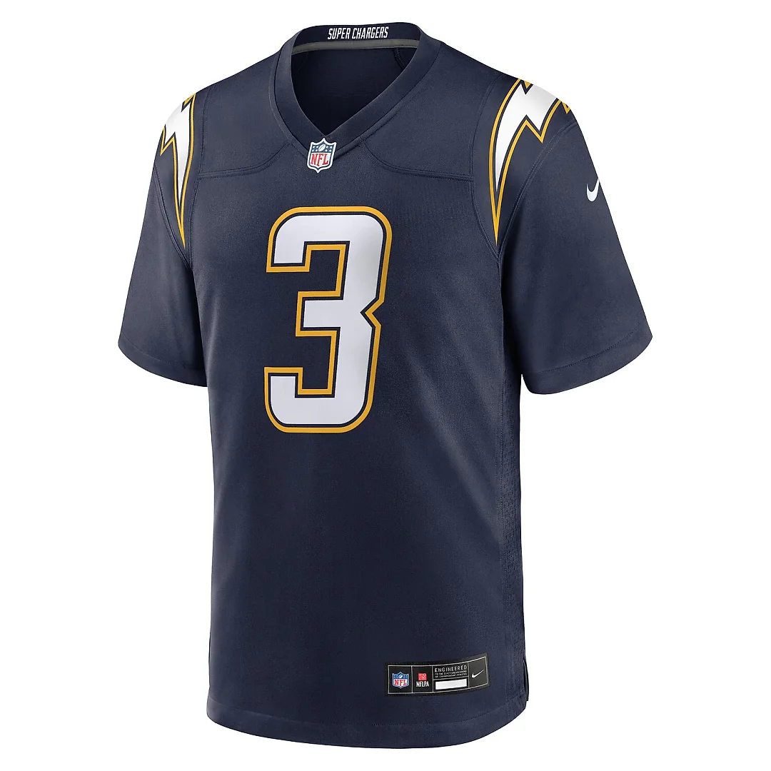 Zennovawear Derwin James Jr. Los Angeles Chargers Alternate Super Chargers Game Jersey - Navy
