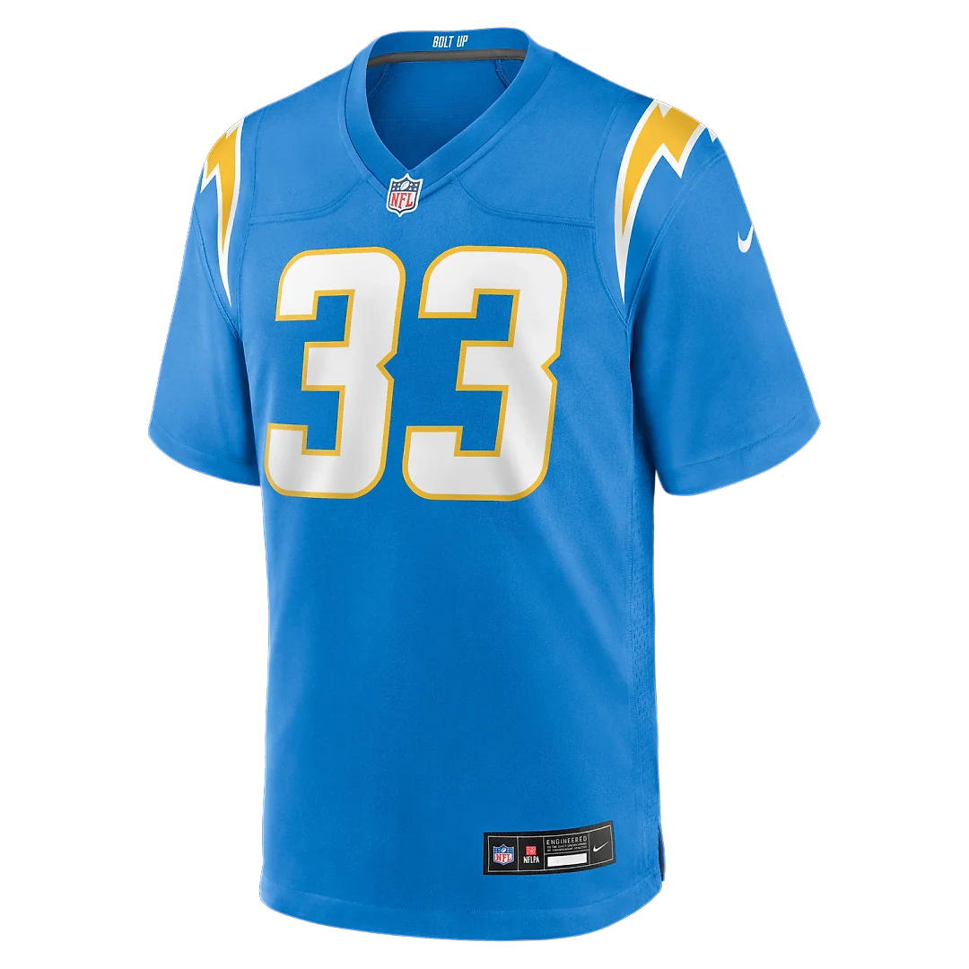 Zennovawear Derwin James Los Angeles Chargers Game Player Jersey - Powder Blue