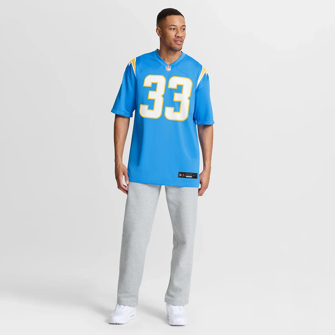 Zennovawear Derwin James Los Angeles Chargers Game Player Jersey - Powder Blue