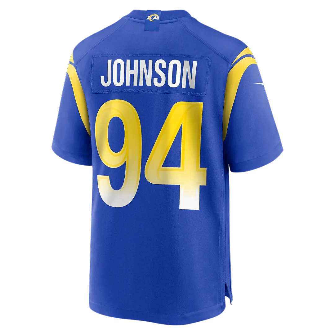 Zennovawear Desjuan Johnson Los Angeles Rams Home Game Jersey - Royal