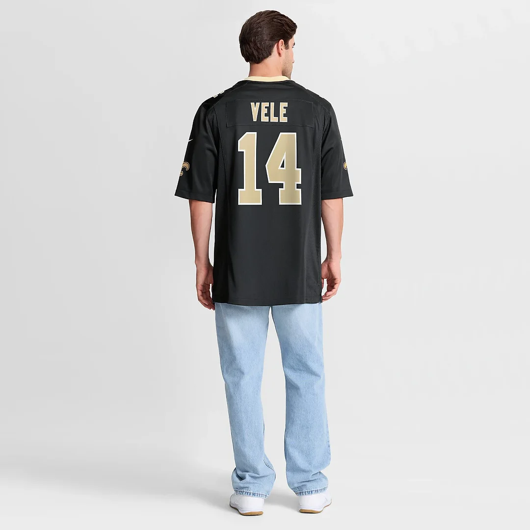 Zennovawear Devaughn Vele New Orleans Saints Team Game Jersey - Black
