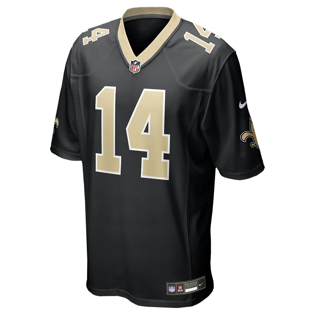 Zennovawear Devaughn Vele New Orleans Saints Team Game Jersey - Black