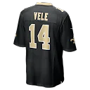 Zennovawear Devaughn Vele New Orleans Saints Team Game Jersey - Black