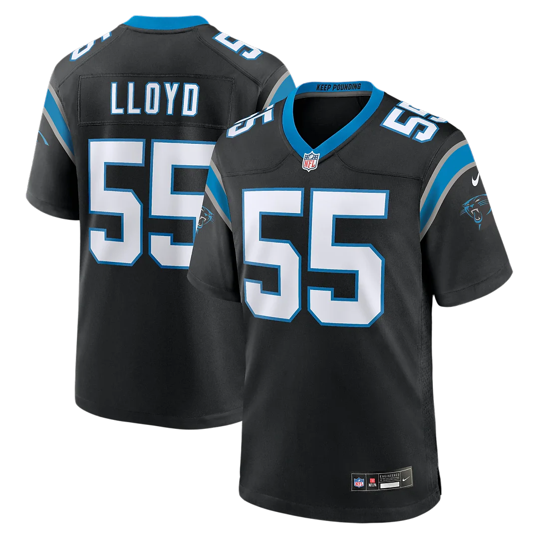 Zennovawear Devin Lloyd Carolina Panthers Team Game Jersey - Black