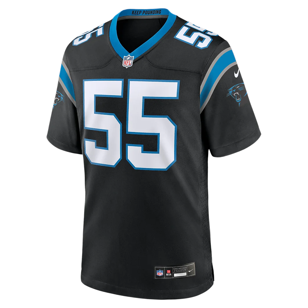 Zennovawear Devin Lloyd Carolina Panthers Team Game Jersey - Black