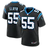 Zennovawear Devin Lloyd Carolina Panthers Team Game Jersey - Black
