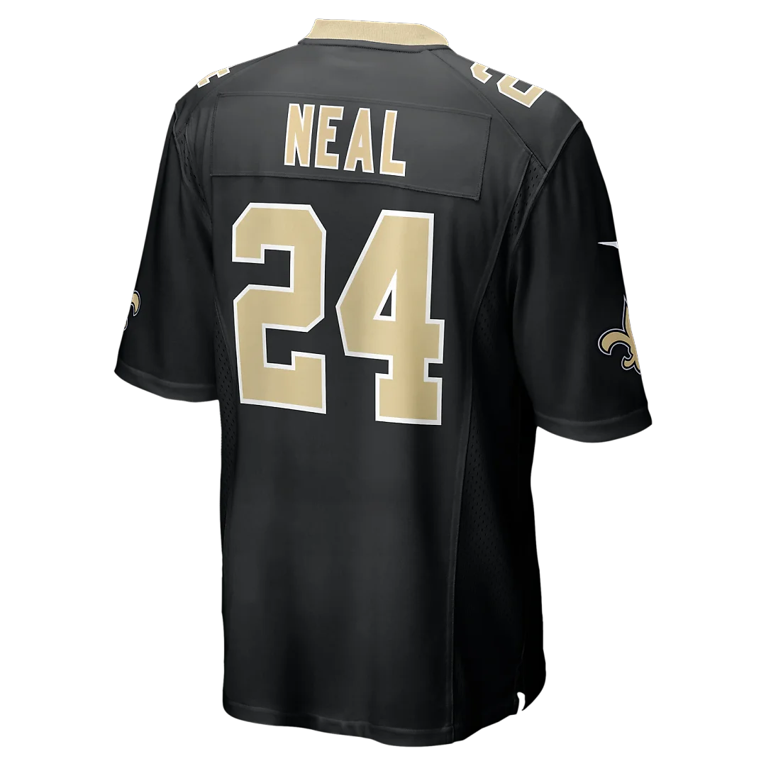 Zennovawear Devin Neal New Orleans Saints Team Game Jersey - Black