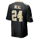 Zennovawear Devin Neal New Orleans Saints Team Game Jersey - Black