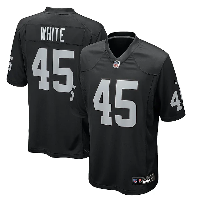 Zennovawear Devin White Las Vegas Raiders Team Game Jersey - Black