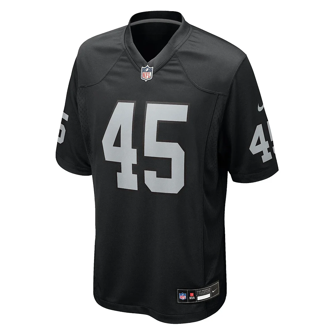 Zennovawear Devin White Las Vegas Raiders Team Game Jersey - Black
