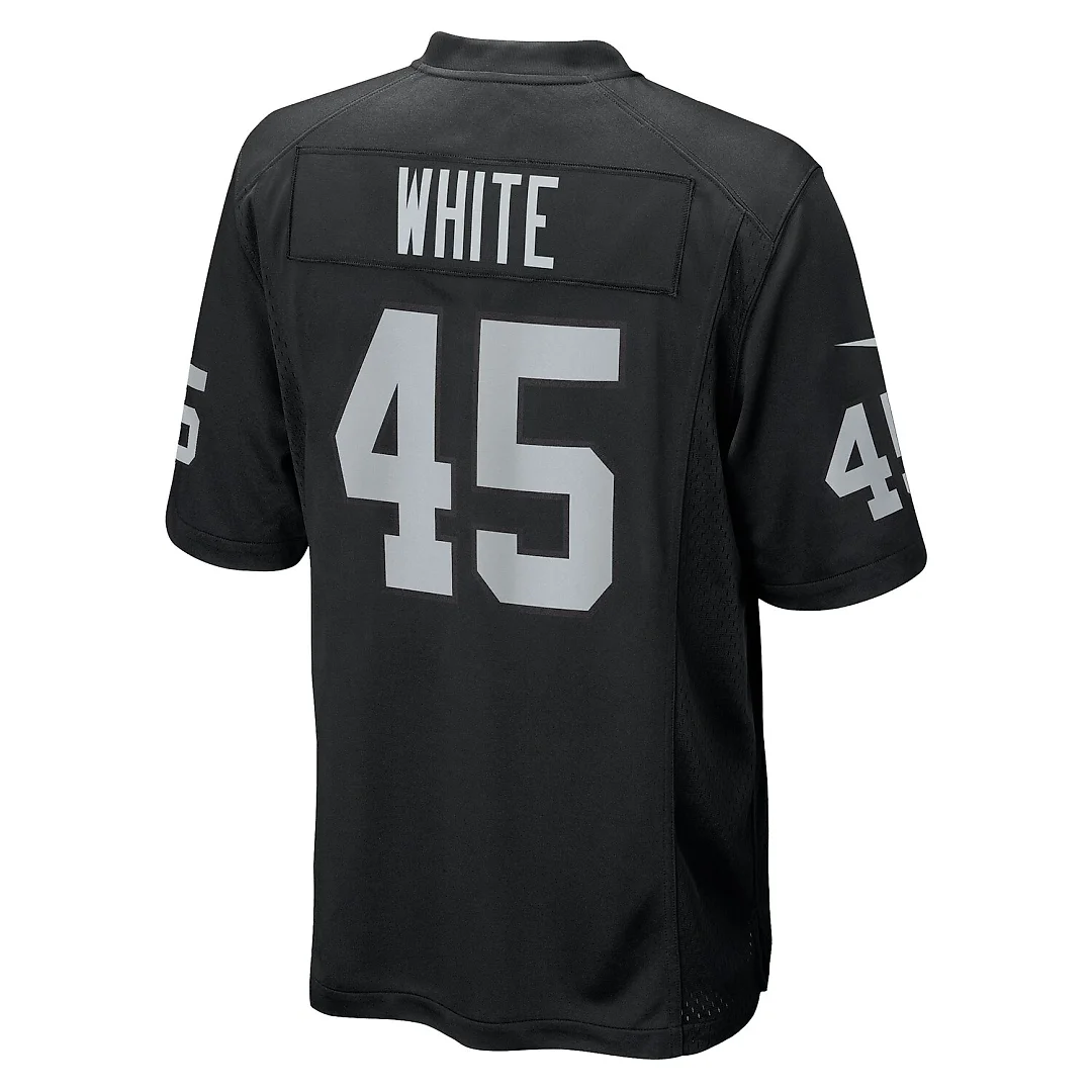 Zennovawear Devin White Las Vegas Raiders Team Game Jersey - Black