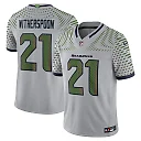 Zennovawear Devon Witherspoon Seattle Seahawks 2025 Rivalries Collection Stitched Limited Jersey - Wolf Gray
