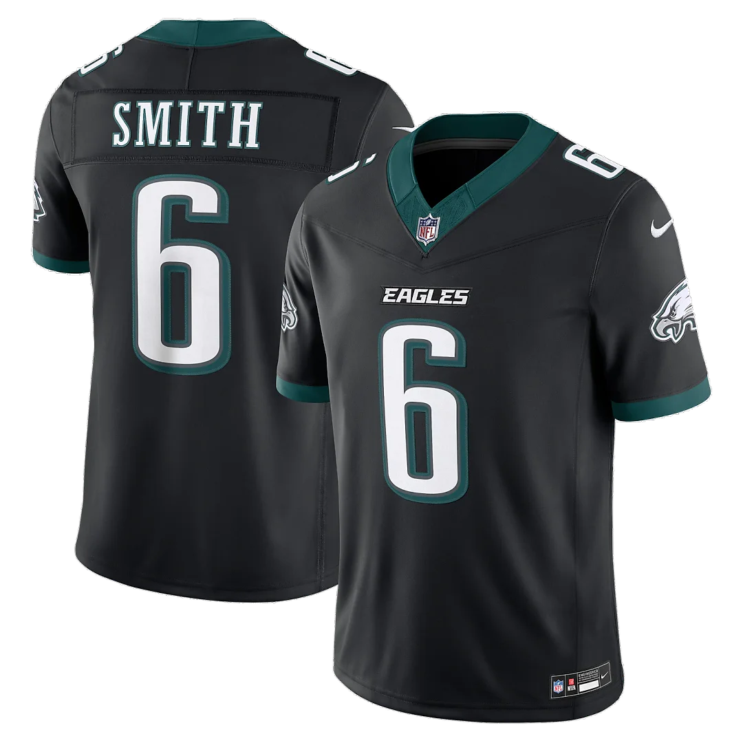 Zennovawear DeVonta Smith Philadelphia Eagles Alternate Vapor FUSE. Stitched Limited Jersey - Black