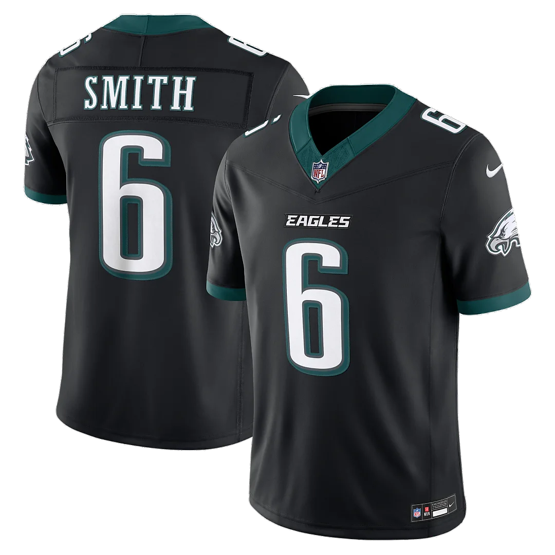 Zennovawear DeVonta Smith Philadelphia Eagles Alternate Vapor FUSE. Stitched Limited Jersey - Black