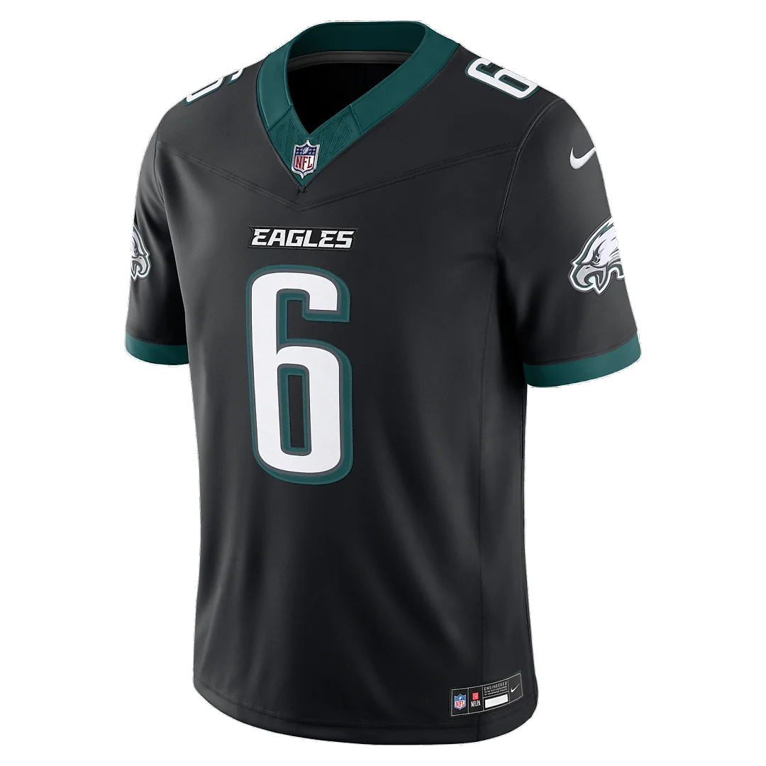 Zennovawear DeVonta Smith Philadelphia Eagles Alternate Vapor FUSE. Stitched Limited Jersey - Black