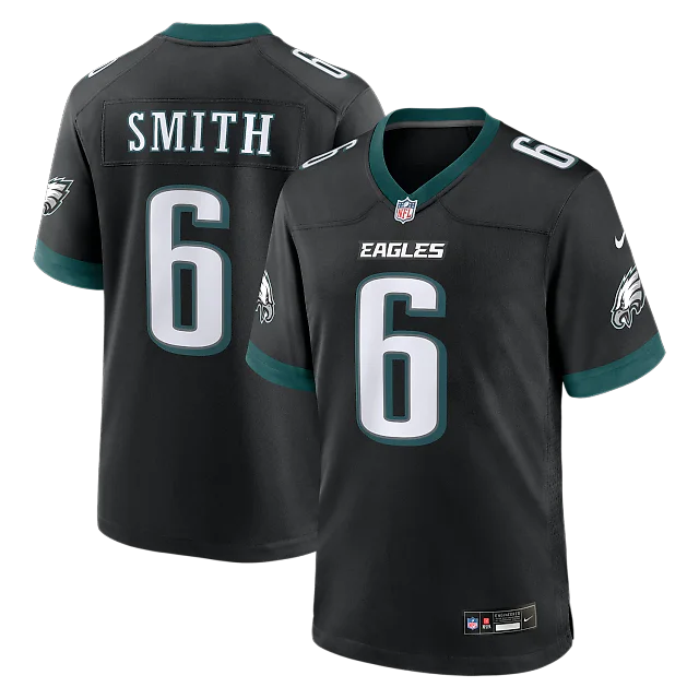 Zennovawear DeVonta Smith Philadelphia Eagles Alternate Game Jersey - Black