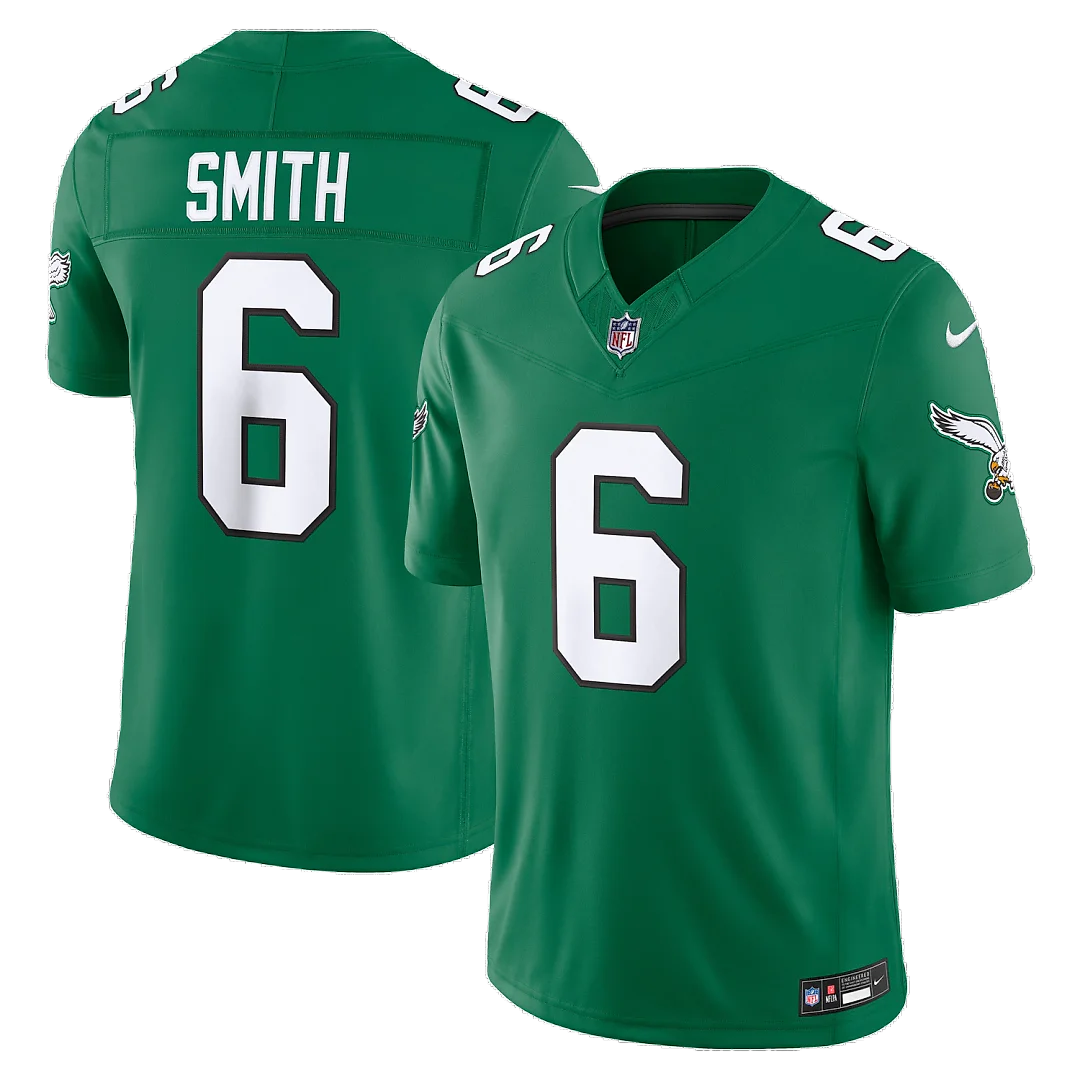 Zennovawear DeVonta Smith Philadelphia Eagles Alternate Vapor FUSE. Stitched Limited Jersey - Kelly Green
