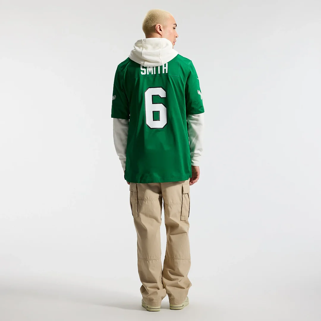 Zennovawear DeVonta Smith Philadelphia Eagles Alternate Game Player Jersey - Kelly Green