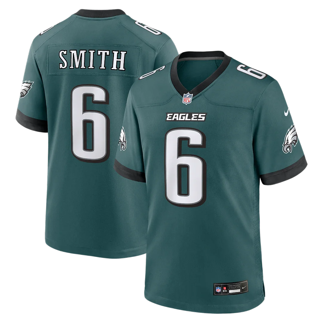 Zennovawear DeVonta Smith Philadelphia Eagles Team Game Jersey - Midnight Green
