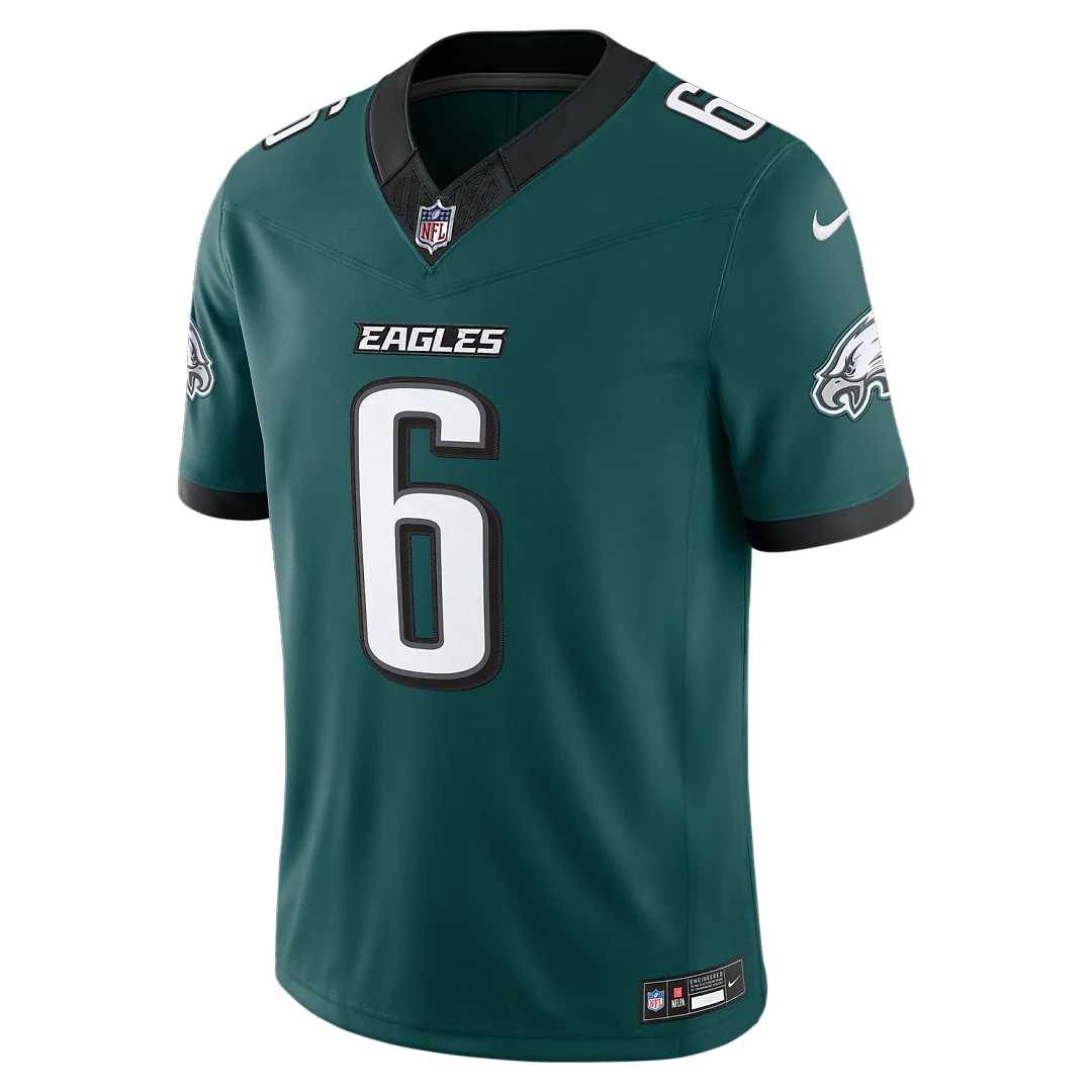 Zennovawear DeVonta Smith Philadelphia Eagles Team Vapor FUSE. Stitched Limited Jersey - Midnight Green