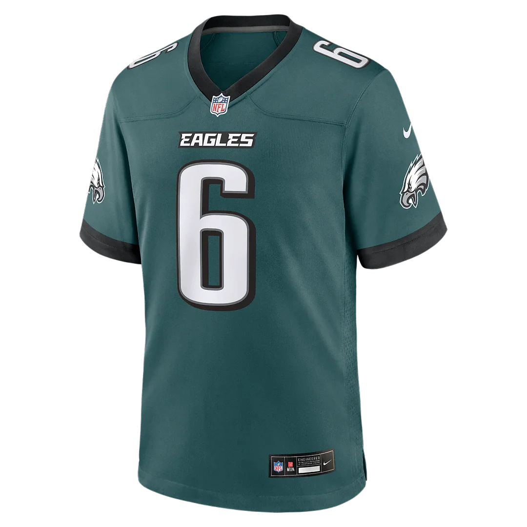 Zennovawear DeVonta Smith Philadelphia Eagles Team Game Jersey - Midnight Green