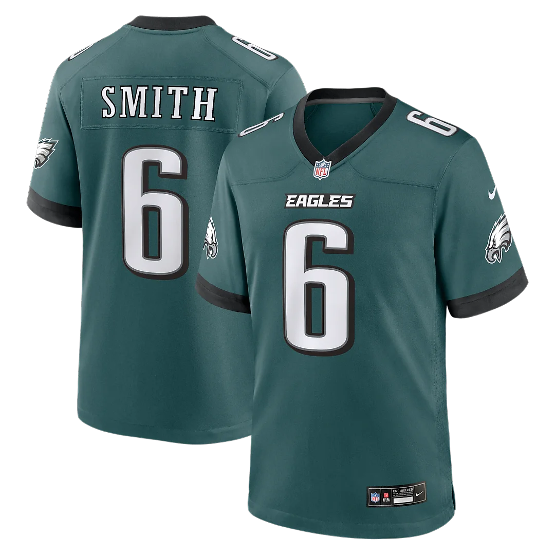 Zennovawear DeVonta Smith Philadelphia Eagles Team Game Jersey - Midnight Green