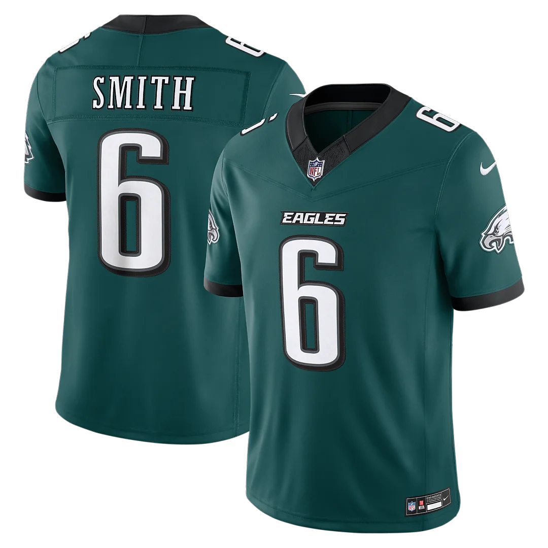 Zennovawear DeVonta Smith Philadelphia Eagles Team Vapor FUSE. Stitched Limited Jersey - Midnight Green