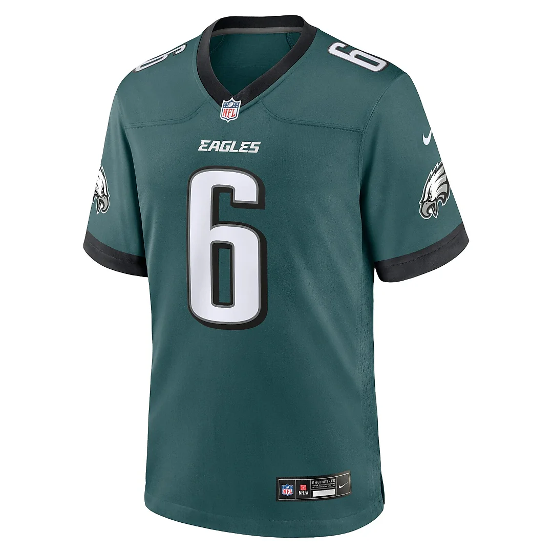Zennovawear DeVonta Smith Philadelphia Eagles Team Game Jersey - Midnight Green