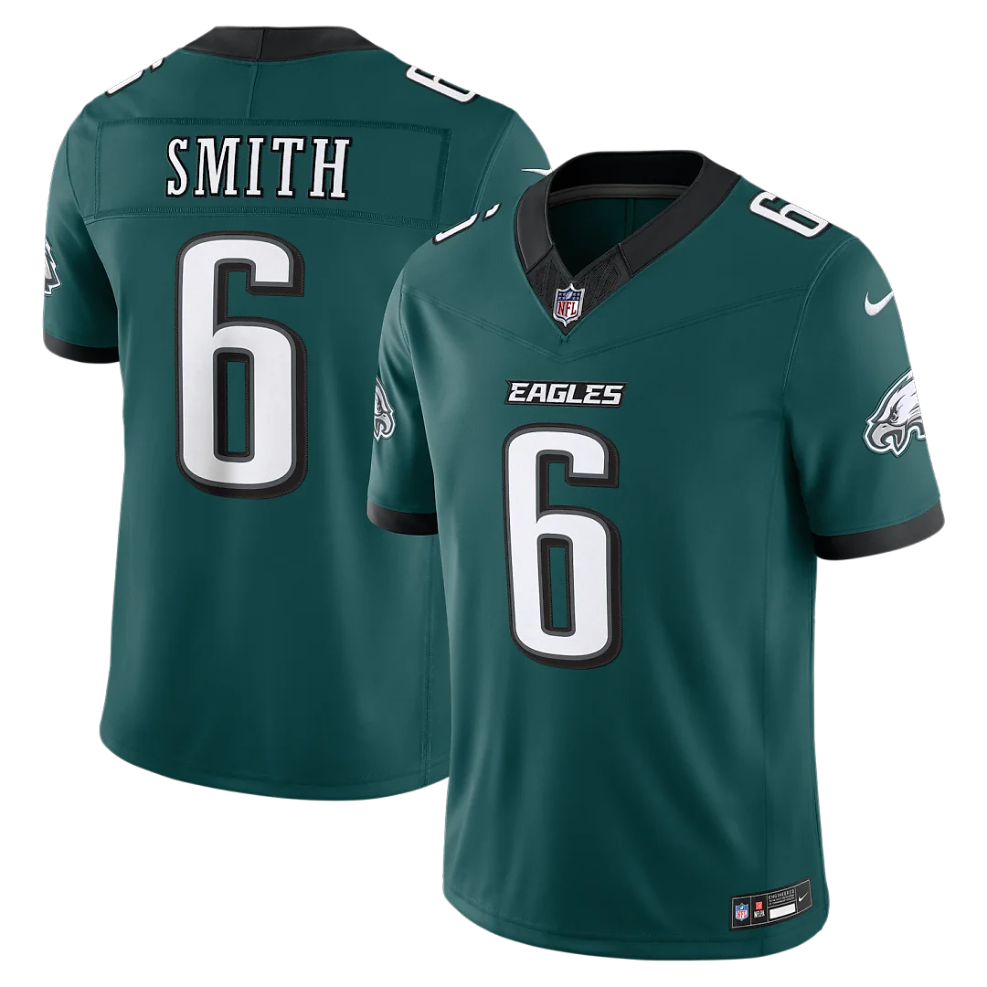 Zennovawear DeVonta Smith Philadelphia Eagles Team Vapor FUSE. Stitched Limited Jersey - Midnight Green