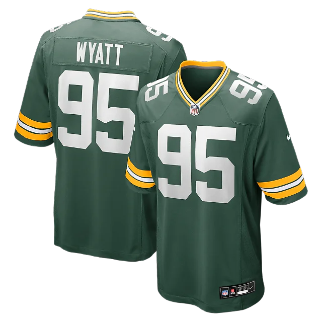 Zennovawear Devonte Wyatt Green Bay Packers Player Game Jersey - Green