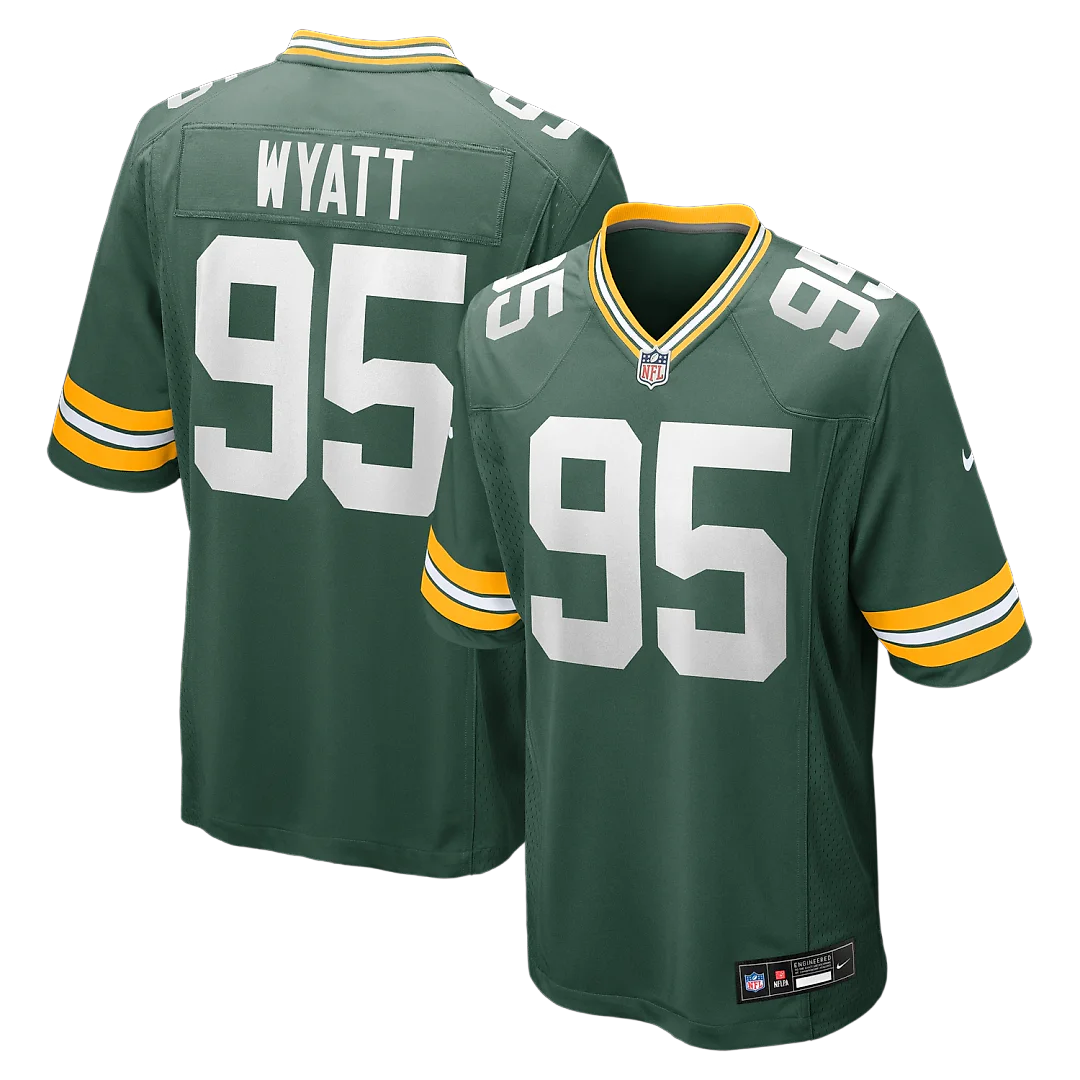 Zennovawear Devonte Wyatt Green Bay Packers Player Game Jersey - Green