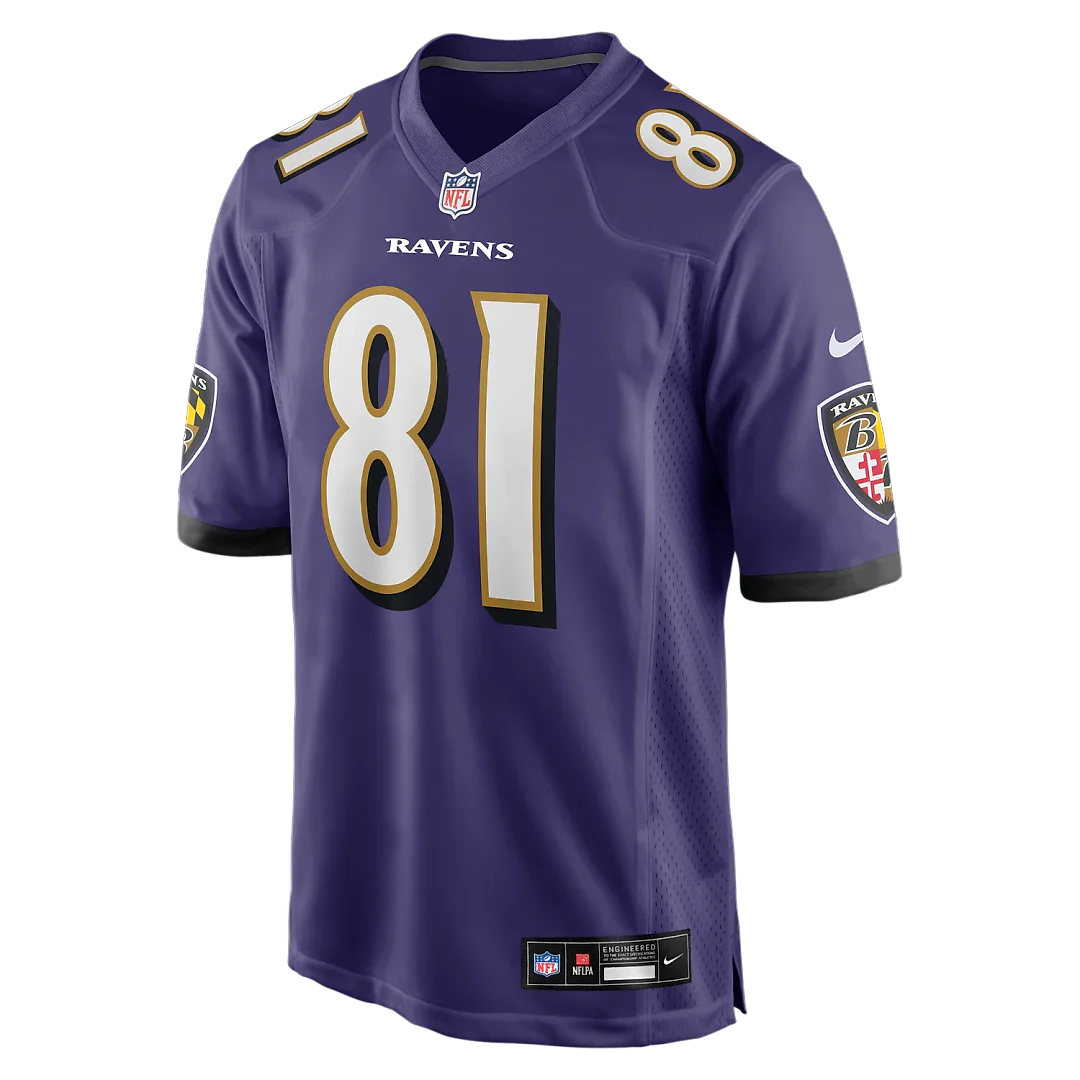 Zennovawear Devontez Walker Baltimore Ravens Team Game Jersey - Purple