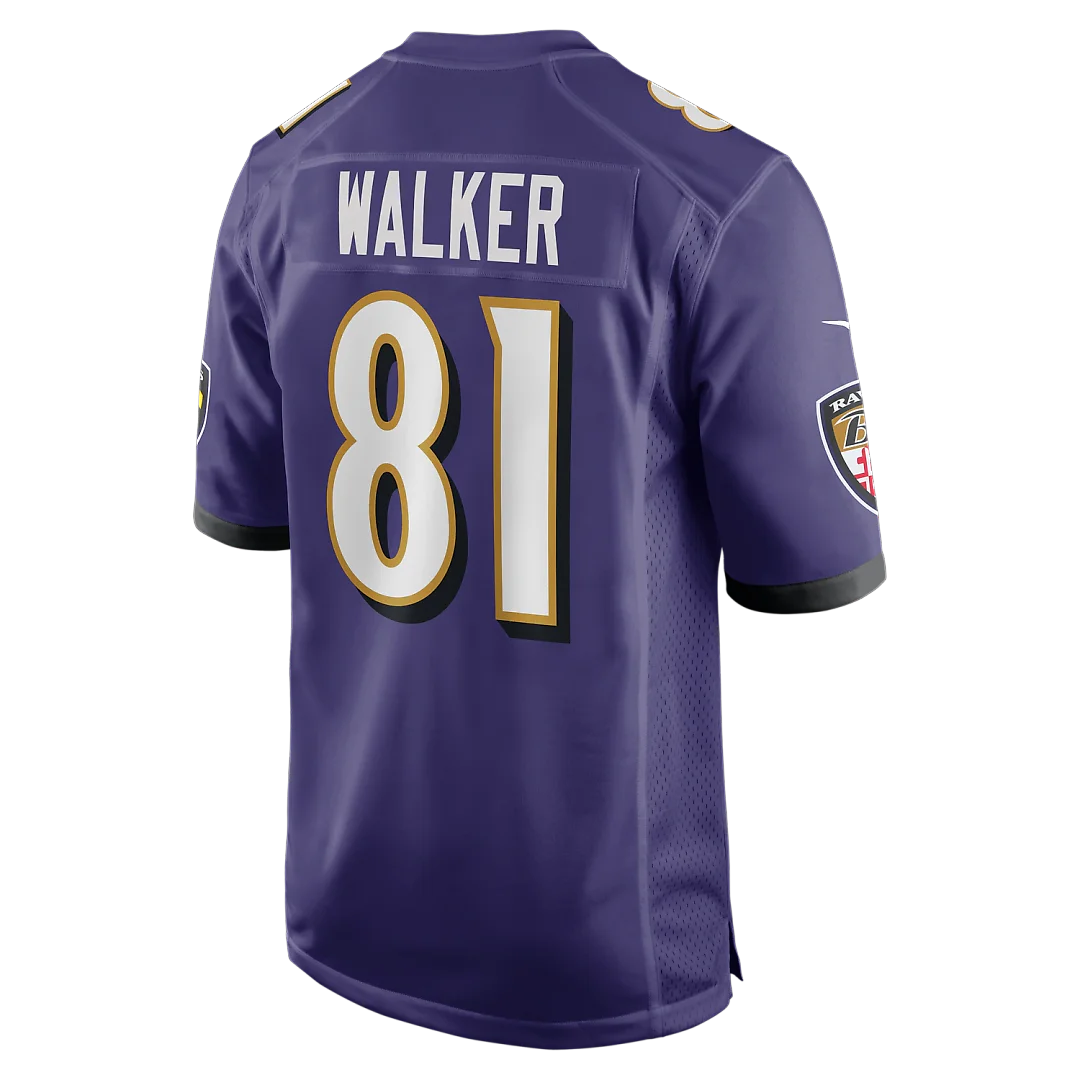 Zennovawear Devontez Walker Baltimore Ravens Team Game Jersey - Purple