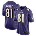 Zennovawear Devontez Walker Baltimore Ravens Team Game Jersey - Purple