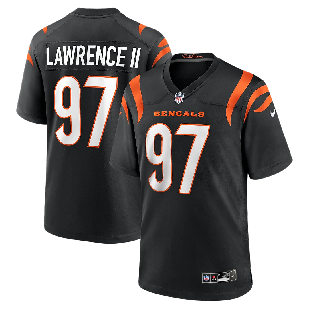 Zennovawear Dexter Lawrence II Cincinnati Bengals Game Jersey - Black