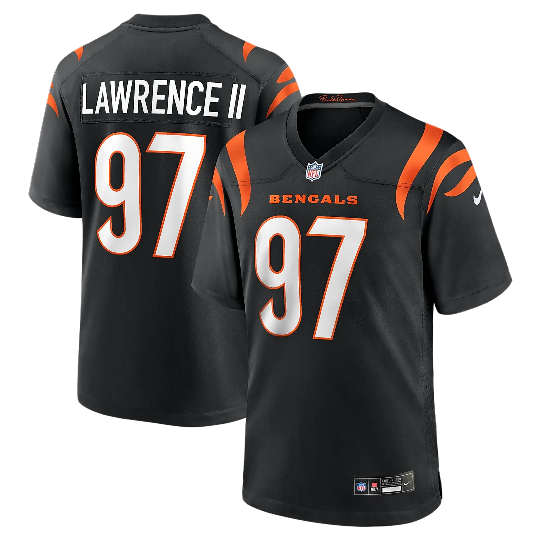 Zennovawear Dexter Lawrence II Cincinnati Bengals Game Jersey - Black