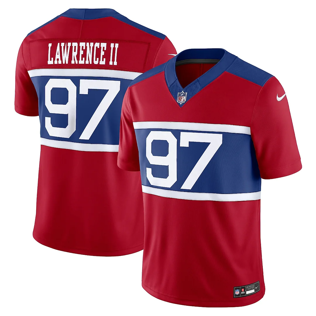 Zennovawear Dexter Lawrence II New York Giants Alternate Vapor FUSE. Limited Jersey - Century Red