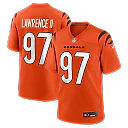 Zennovawear Dexter Lawrence II Cincinnati Bengals Game Jersey - Orange