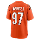 Zennovawear Dexter Lawrence II Cincinnati Bengals Game Jersey - Orange