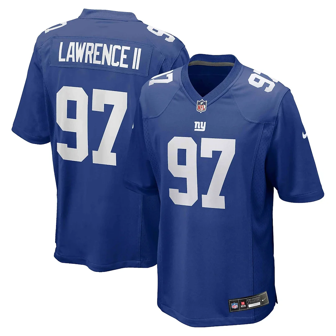 Zennovawear Dexter Lawrence II New York Giants Team Game Player Jersey - Royal